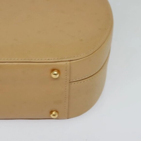 GUCCI Hand Bag Leather 2way Beige Gold 000 781 0235 Auth SW973 - Picture 4 of 16